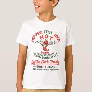 2001 Pepper Fest 25e Verjaardag Jeugd T-shirt