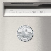2001 Rhode Island State Quarter aimant (In Situ (Lave-vaisselle))