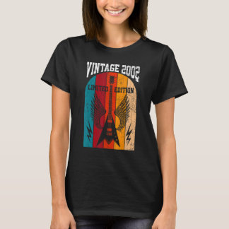2002 gitarist Retro 20th Birthday Guitar T-shirt