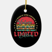  2002 Limited Edition 21 jaar oud 21st Keramisch Ornament (Voorkant)