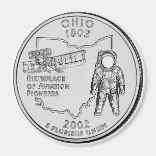 2002 Ohio State Quarter magneet