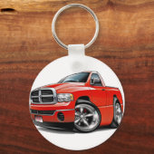 2003-08 Dodge Ram Red Truck Sleutelhanger (Voorkant)