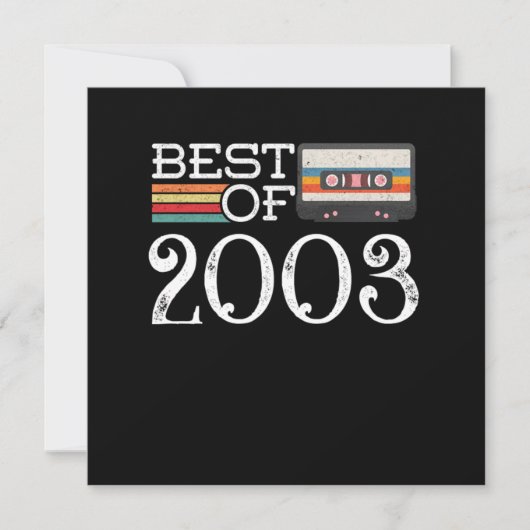 2003  17 e Jubileum Birthday Gift Kaart (Voorkant)