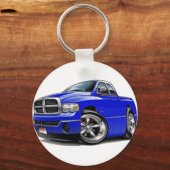 2003-2008 Ram Quad Blue Truck Sleutelhanger (Voorkant)