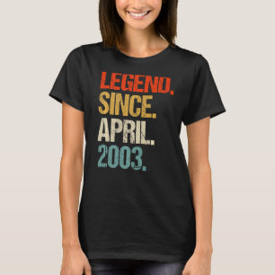 2003 20e verjaardag retro 20 jaar oud 1 t-shirt