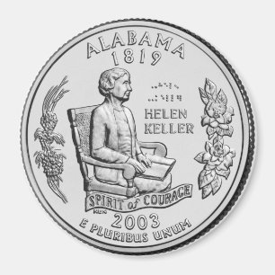 2003 Alabama State Quarter magneet