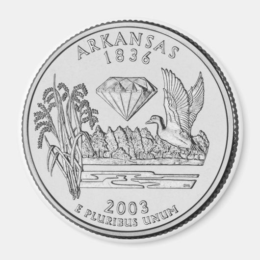2003 Arkansas State Quarter aimant (Devant)