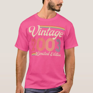  2003 Limited Edition 20 Years Old Birthday T-shirt