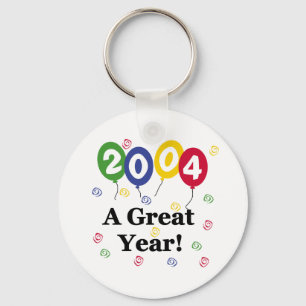 2004: een grote jaardag sleutelhanger