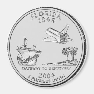 2004 Florida State Quarter magneet