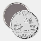 2004 Floride State Quarter aimant (Recto/Verso)
