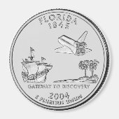 2004 Floride State Quarter aimant (Devant)