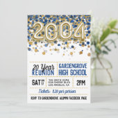 2004 High School College Reunion Uitnodiging (Staand voorkant)