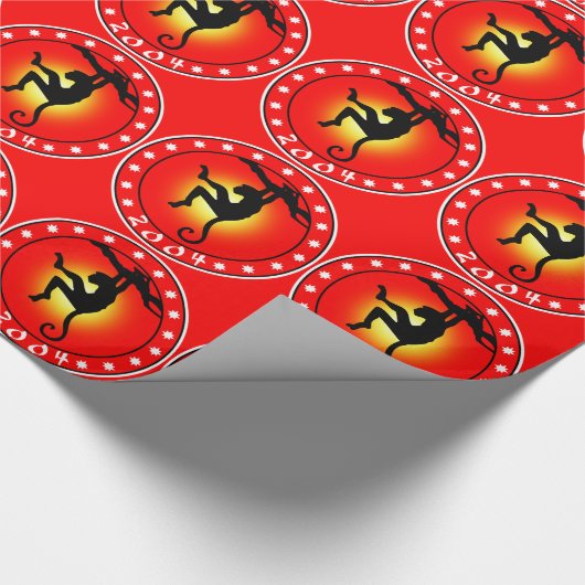 2004 Jaar van de Aap Cadeaupapier (Hoek)