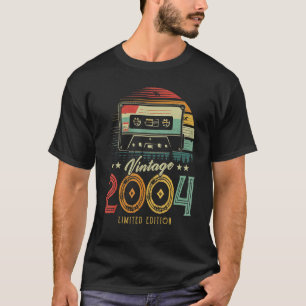 2004 Retro Cassette 2004 18e verjaardag 18 T-shirt