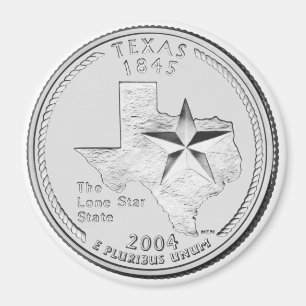 2004 Texas State Quarter magneet