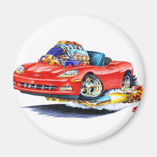 2005-10 Corvette Red Convertible Magneet
