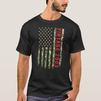 2005 Amerikaans vlagkamp 17 jaar oud 17e T-shirt