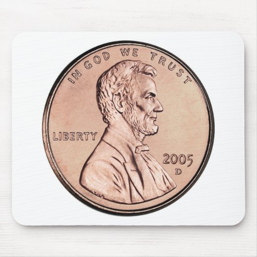 2005 Lincoln Memorial 1 cent kopergeld Muismat (Voorkant)