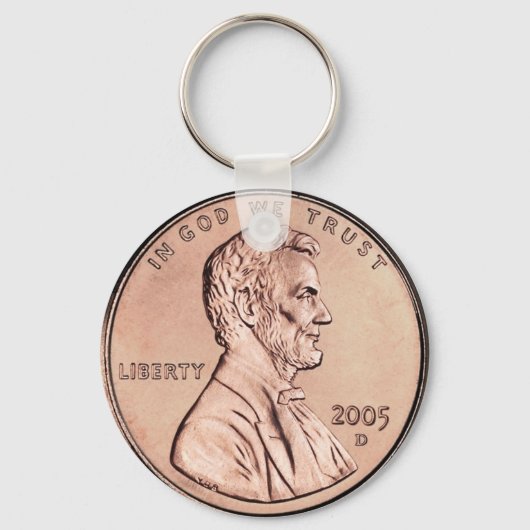 2005 Lincoln Memorial 1 cent kopergeld Sleutelhanger (Voorkant)