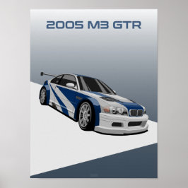 2005 M3 GTR raceauto Poster