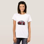 2006-08 Miata Maroon Car. T-shirt (Voorkant volledig)