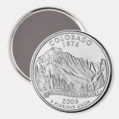 2006 Colorado State Quarter magneet (Voorkant / Achterkant)