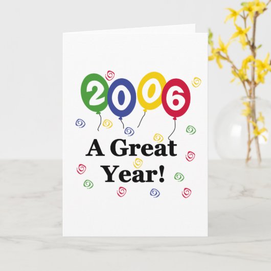 2006 een Grote Verjaardag van het Jaar Kaart (Gele Bloem)