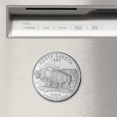 2006 North Dakota State Quarter magneet (Insitu (Vaatwasser))