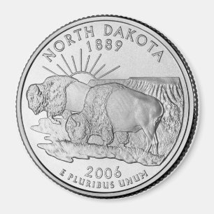 2006 North Dakota State Quarter magnet Magneet