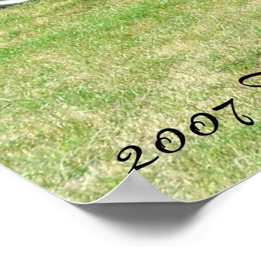 2007 Deep Blue Pontiac Solstice GXP Afbeelding Poster (Hoek)