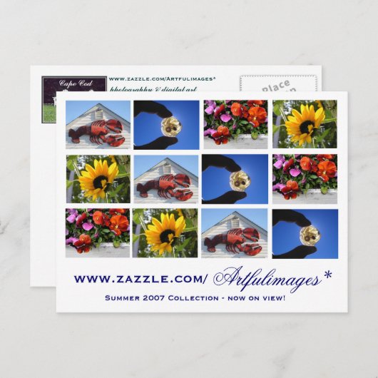 2007 het Collectie van de Zomer Briefkaart (Voorkant / Achterkant)