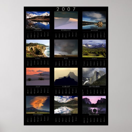2007 Landschap Fotografie Agenda Poster (Voorkant)