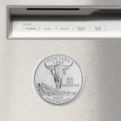 2007 Montana State Quarter magneet (Insitu (Vaatwasser))