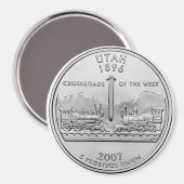 2007 Utah State Quarter magneet (Voorkant / Achterkant)