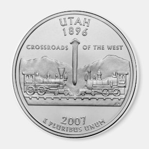 2007 Utah State Quarter magnet Magneet