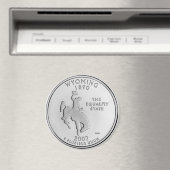 2007 Wyoming State Quarter magneet (Insitu (Vaatwasser))
