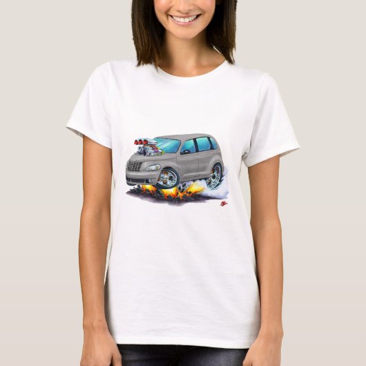 2008-10 PT Cruiser Grey Car T-shirt (Voorkant)