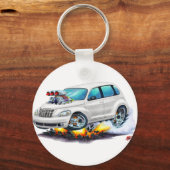 2008-10 PT Cruiser White Car Sleutelhanger (Voorkant)