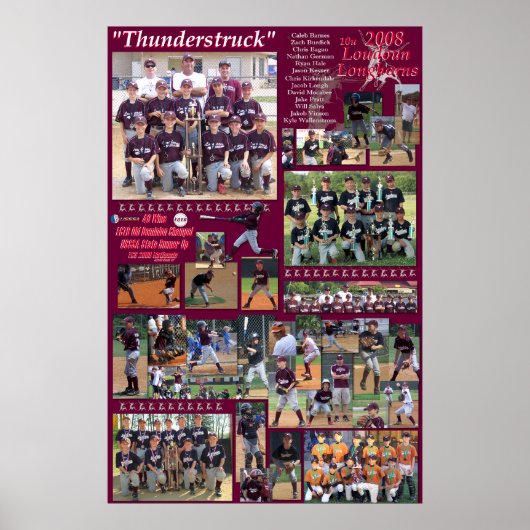 2008 10u Loudoun Longhorns Poster (Voorkant)