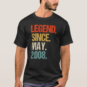 2008 15e verjaardag retro 15 jaar oud t-shirt
