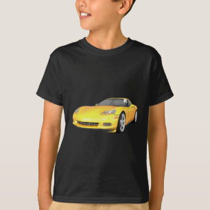 2008 Corvette: Sportauto: Gele afwerking: T-shirt