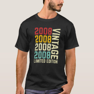 2008 Limited Edition 13e verjaardag 13 jaar T-shirt