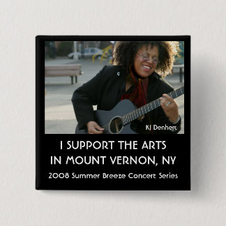 2008 Summer Breeze Concert Series Vierkante Button 5,1 Cm