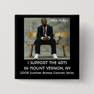 2008 Summer Breeze Concert Series Vierkante Button 5,1 Cm