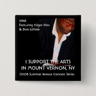 2008 Summer Breeze Concert Series Vierkante Button 5,1 Cm