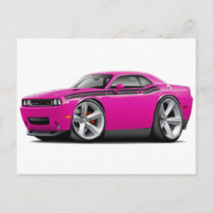 2009-11 Challenger RT Fuschia-Black Briefkaart