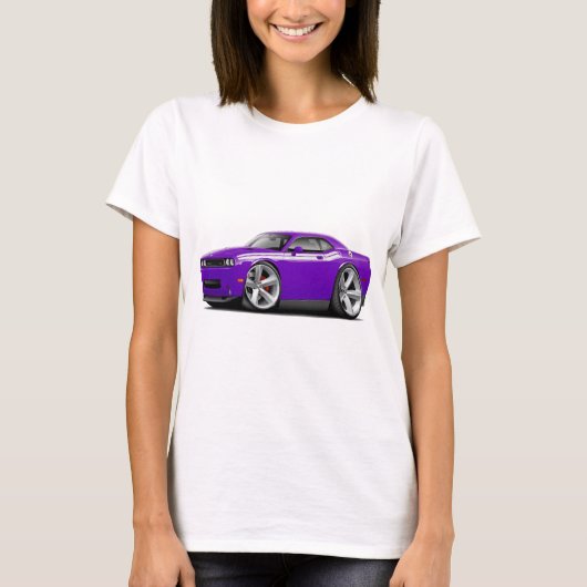 2009-11 Challenger RT Paars-White auto T-shirt (Voorkant)