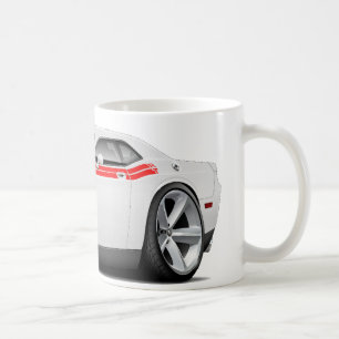 2009-11 Challenger RT White-Red Car Koffiemok