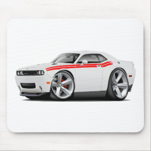 2009-11 Challenger RT White-Red Car Muismat